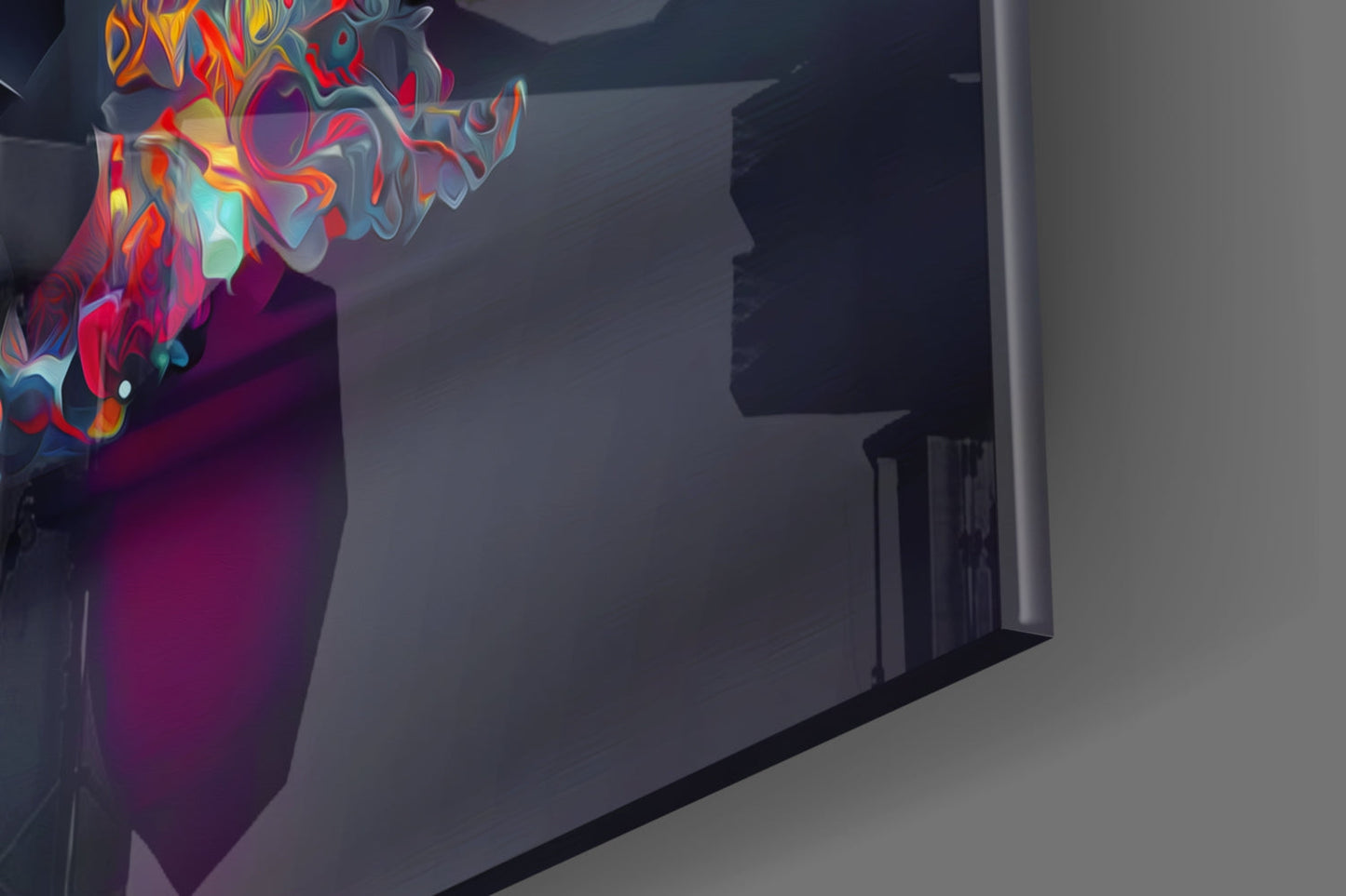 Diamond Skull Glass Wall Art