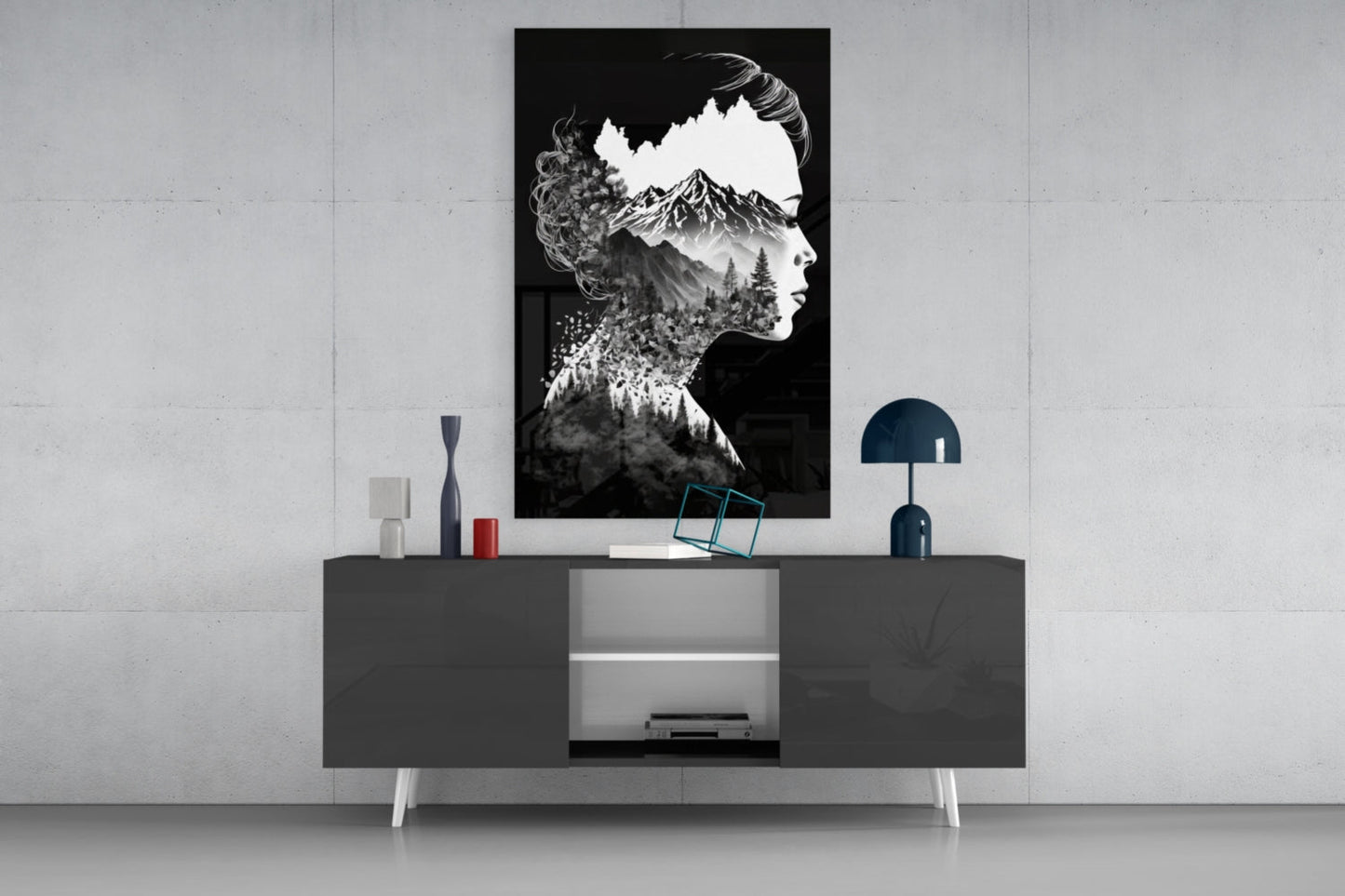 Forest in My Mind Glass Wall Art