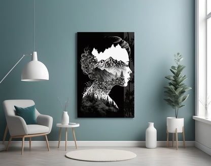 Forest in My Mind Glass Wall Art