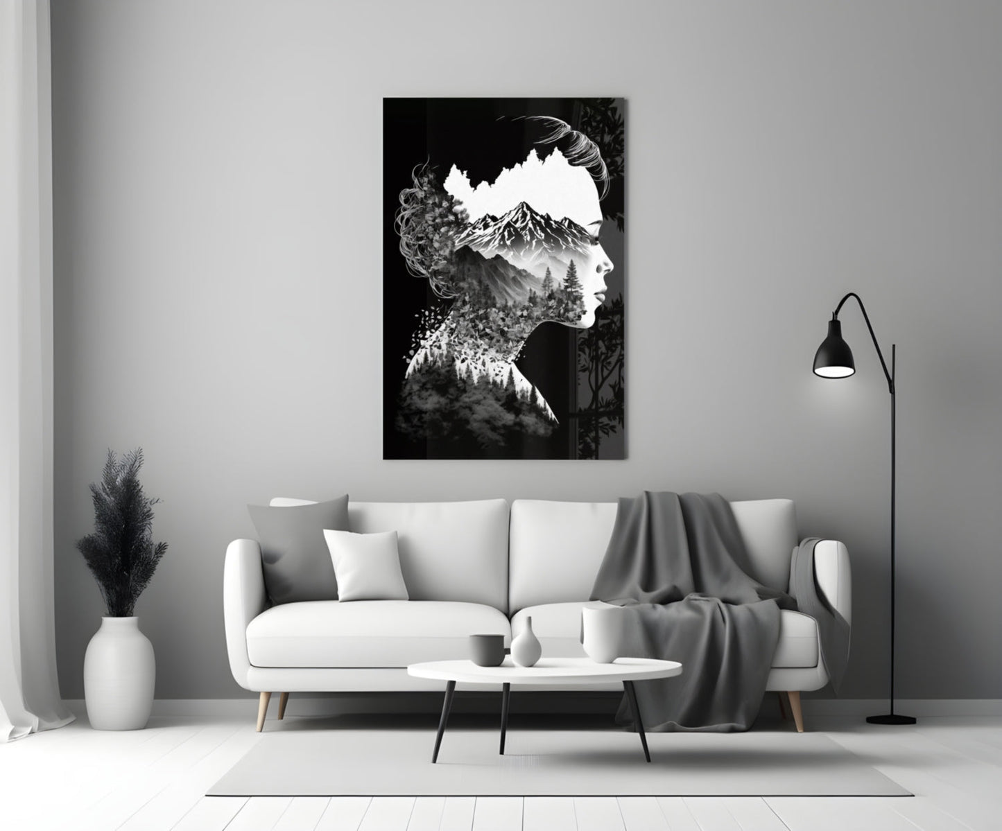 Forest in My Mind Glass Wall Art