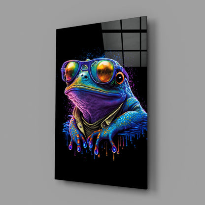 Cool Frog Glass Wall Art