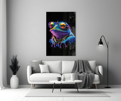 Cool Frog Glass Wall Art