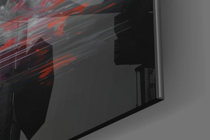 Flamingo Reflection Glass Wall Art
