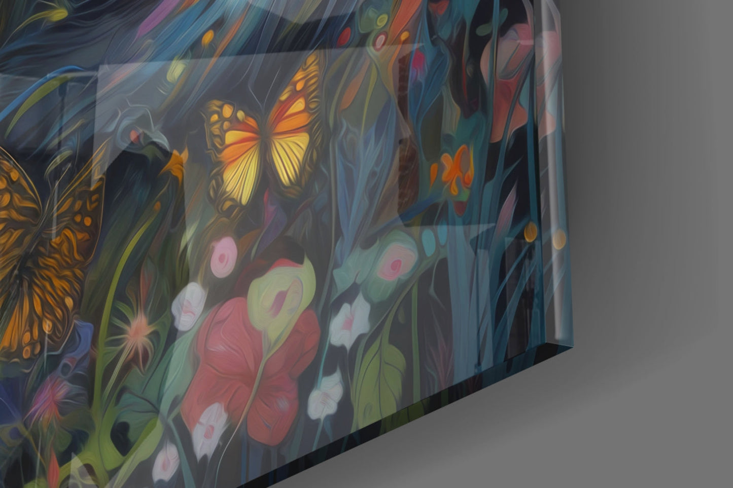 The Fox Glass Wall Art