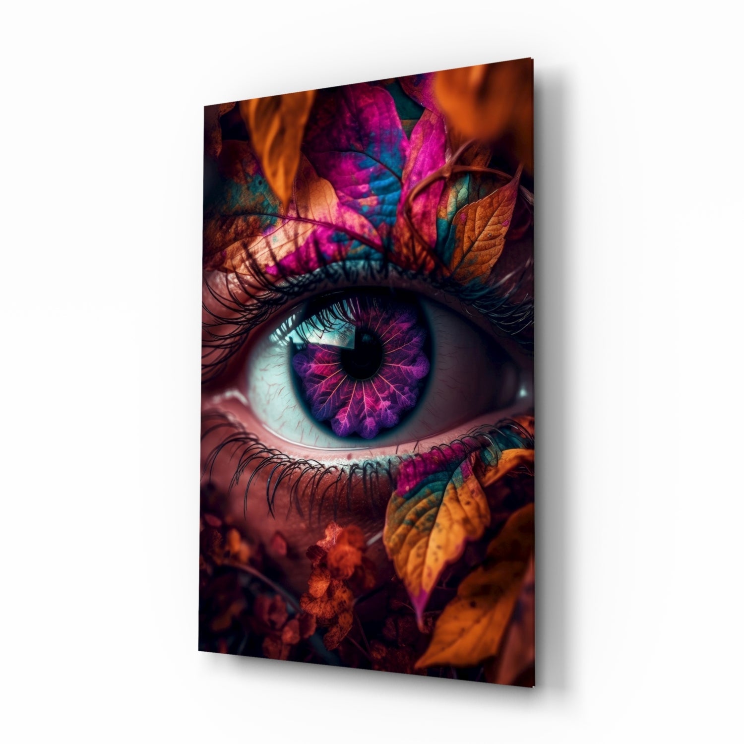 The Eye glass wall art autumn macro eye