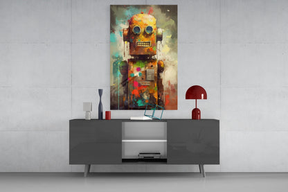 Robocute Glass Wall Art