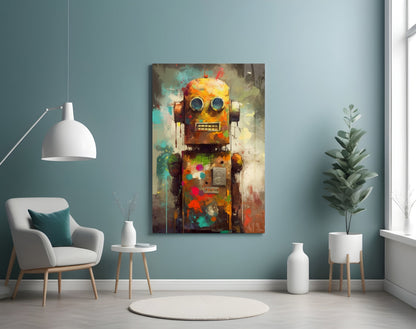 Robocute Glass Wall Art