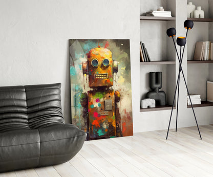 Robocute Glass Wall Art