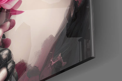 Gothic Bride Glass Wall Art