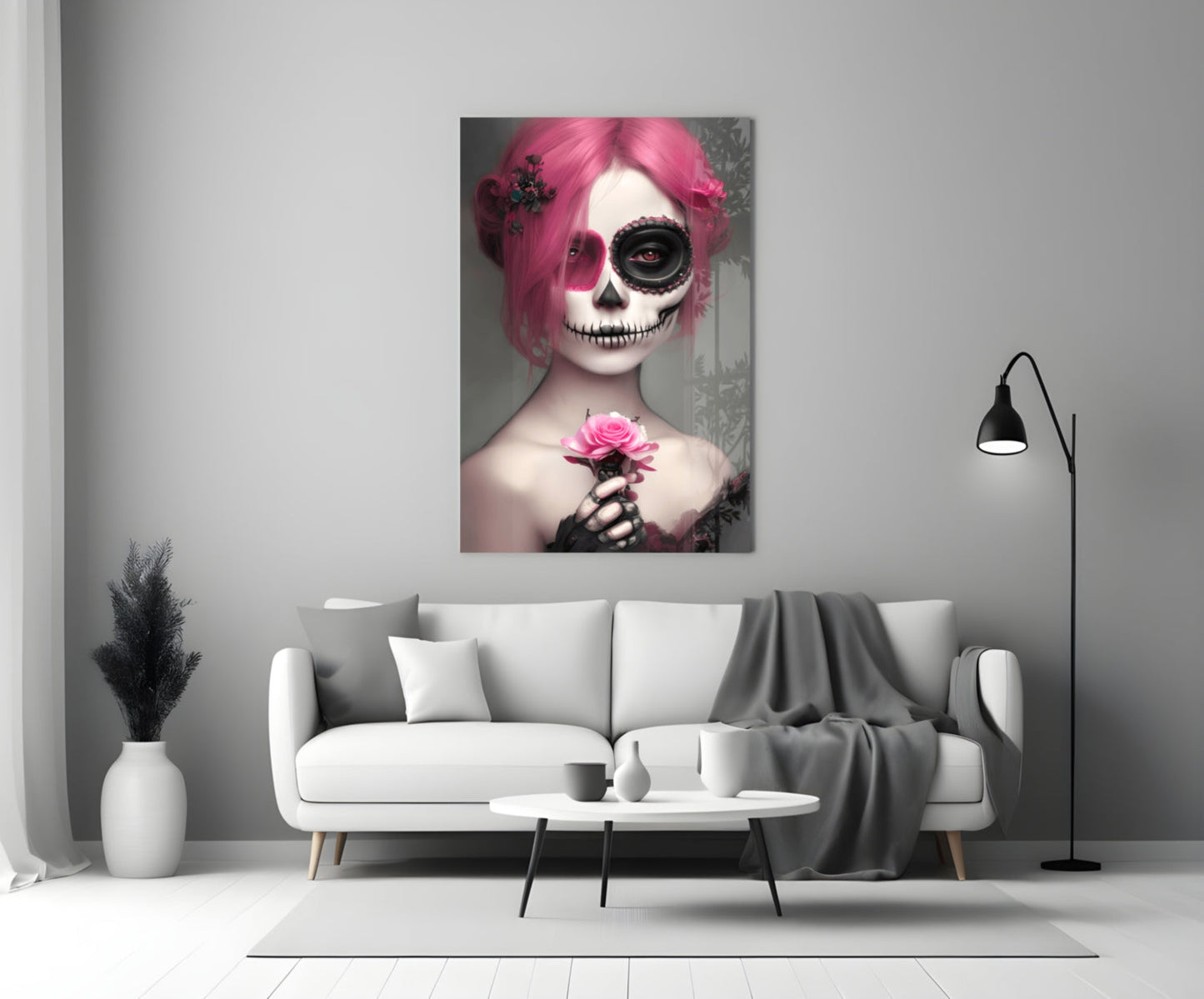 Gothic Bride Glass Wall Art