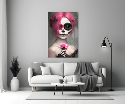 Gothic Bride Glass Wall Art