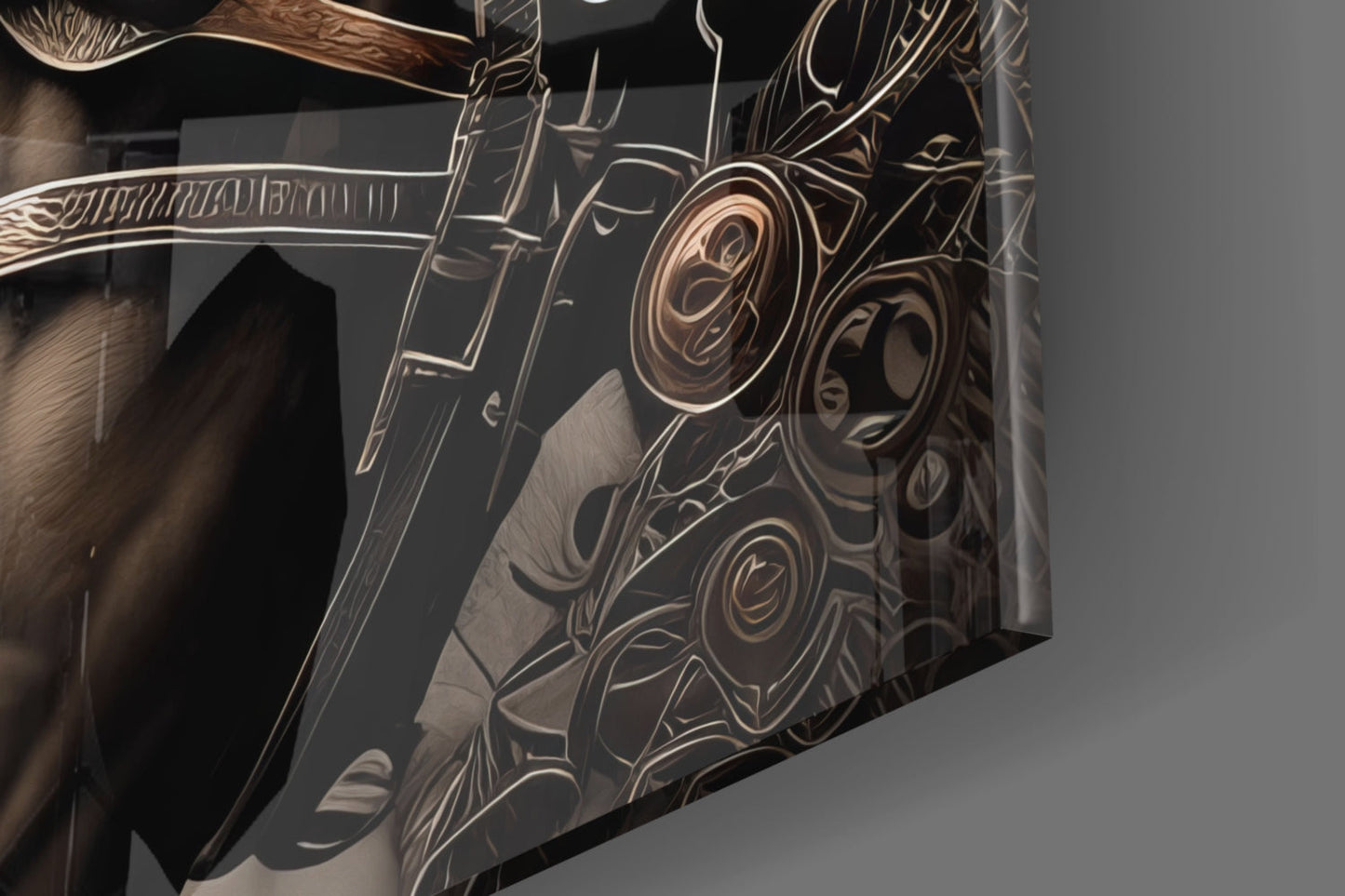 Warrior's Horse Glass Wall Art
