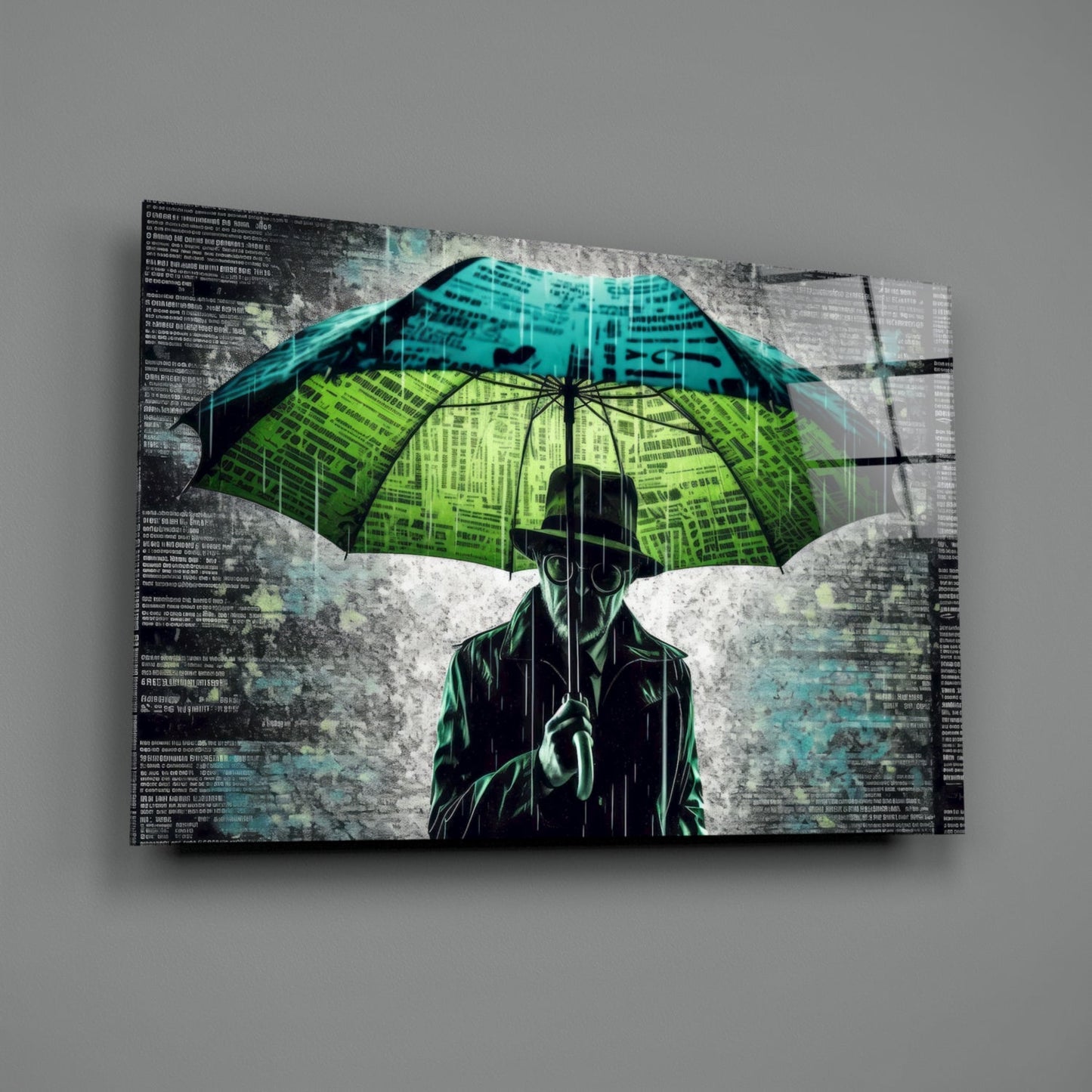 Rain of Answers Glass Wall Art