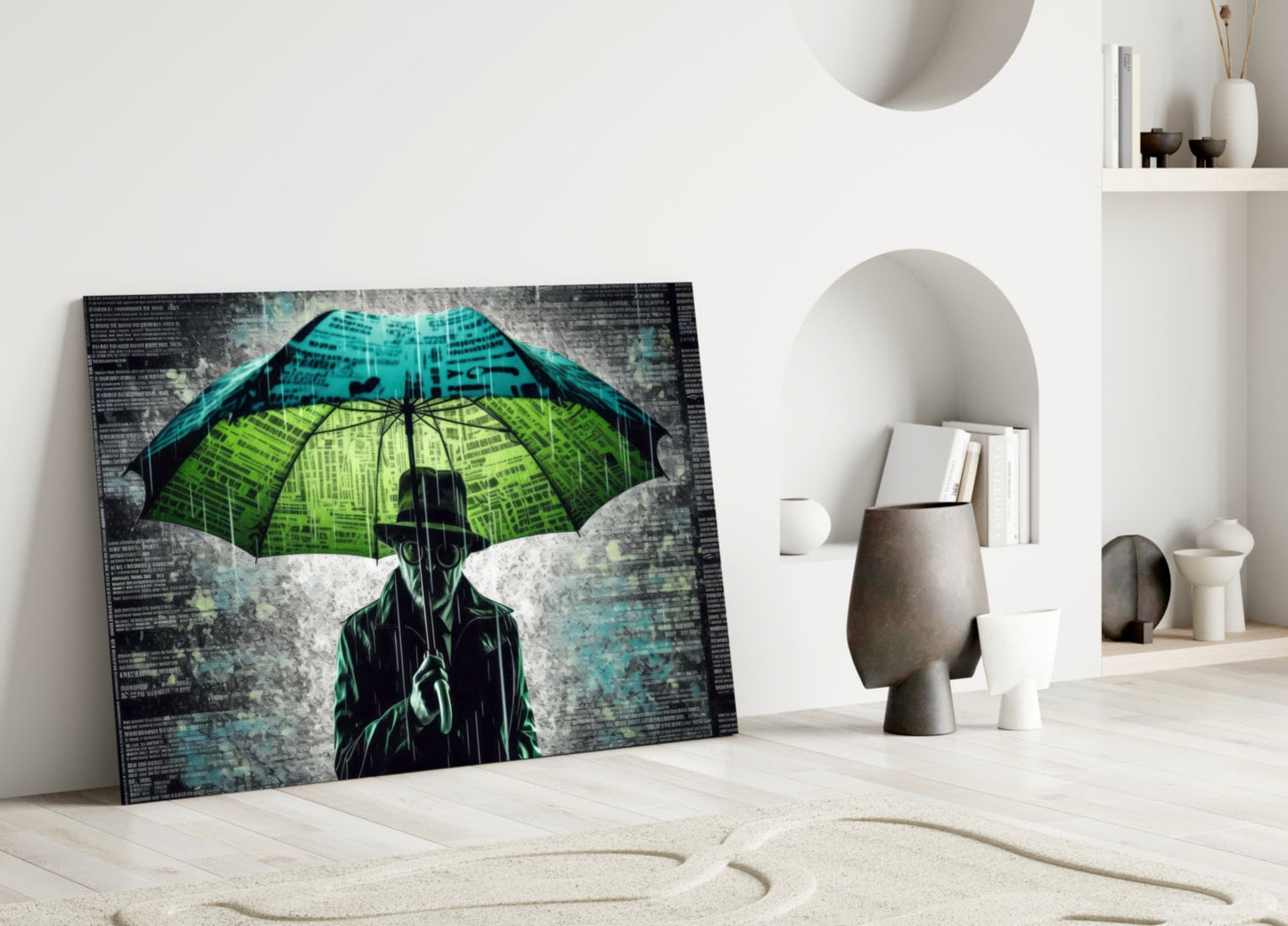Rain of Answers Glass Wall Art