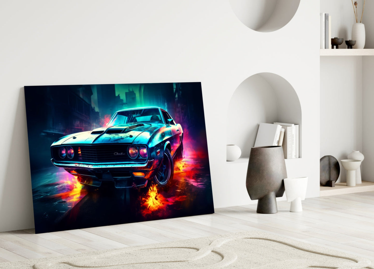 1970 Dodge Challenger Glass Wall Art