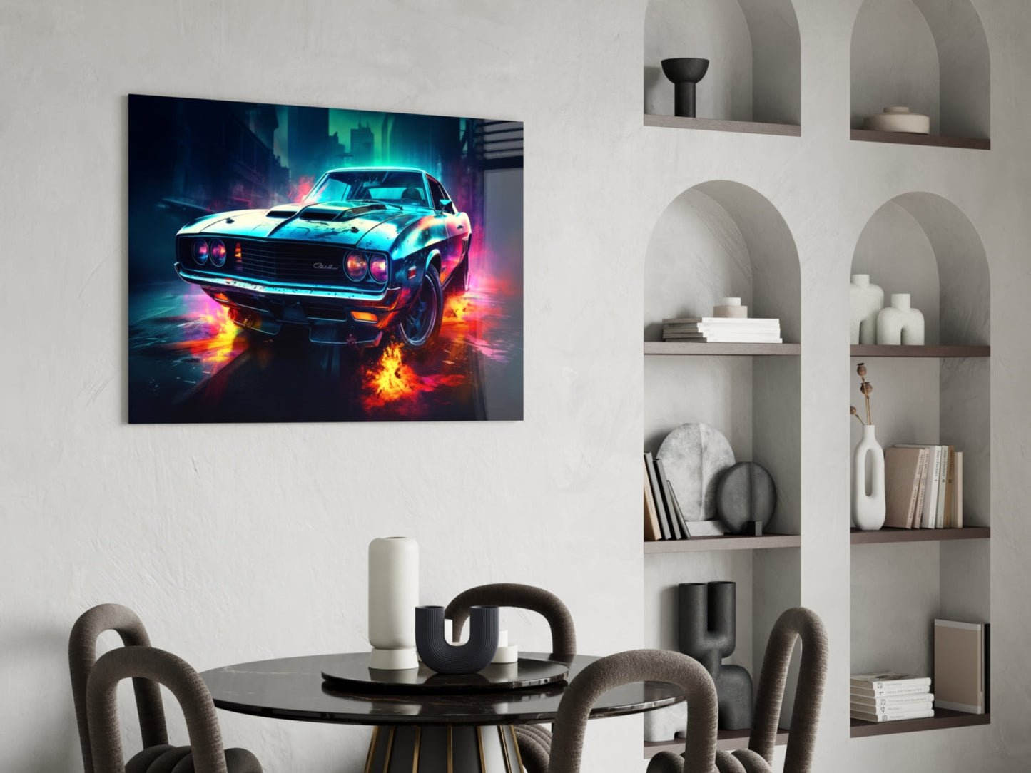 1970 Dodge Challenger Glass Wall Art
