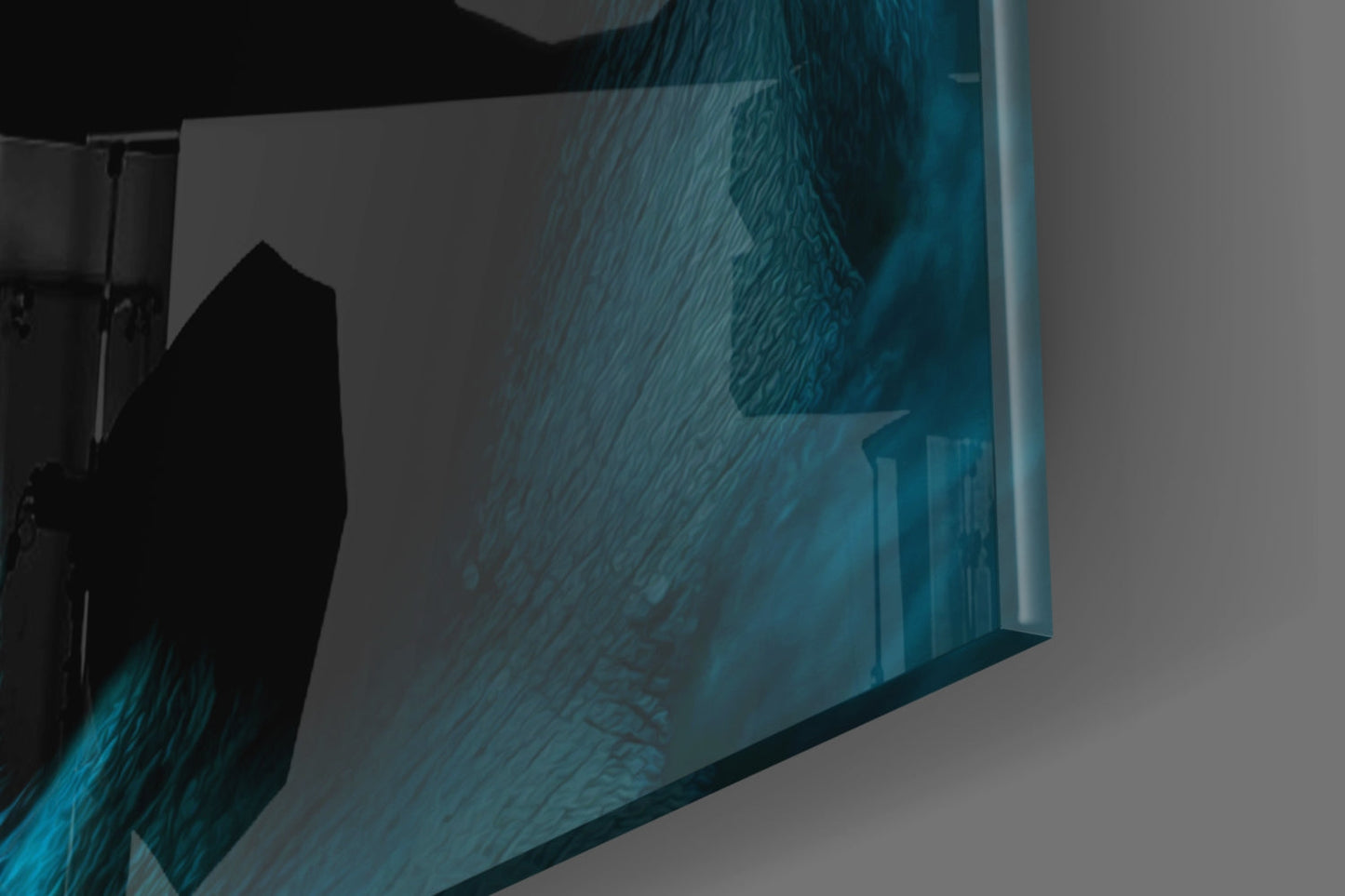 Ape the Thinker Color Glass Wall Art