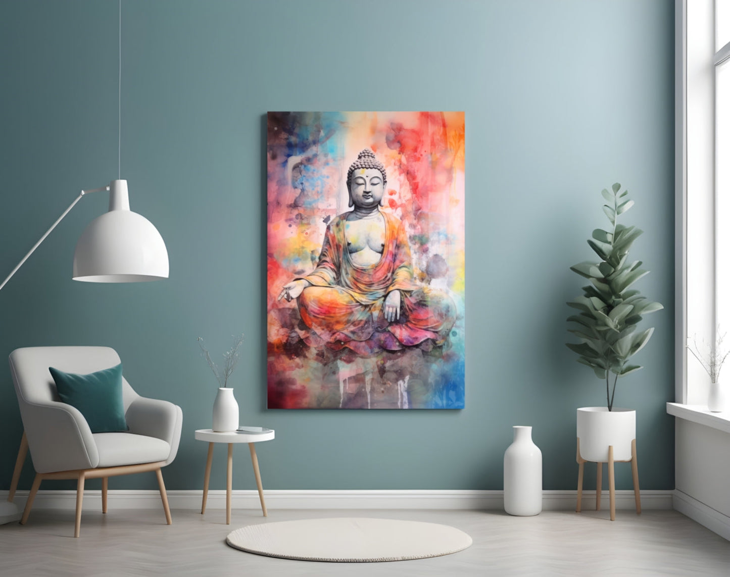 Buddha Glass Wall Art