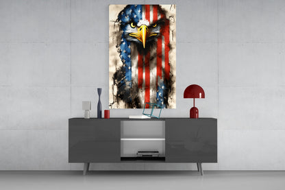 American Eagle Glass Wall Art