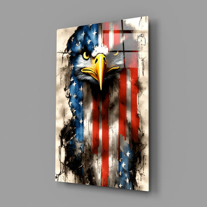 American Eagle Glass Wall Art