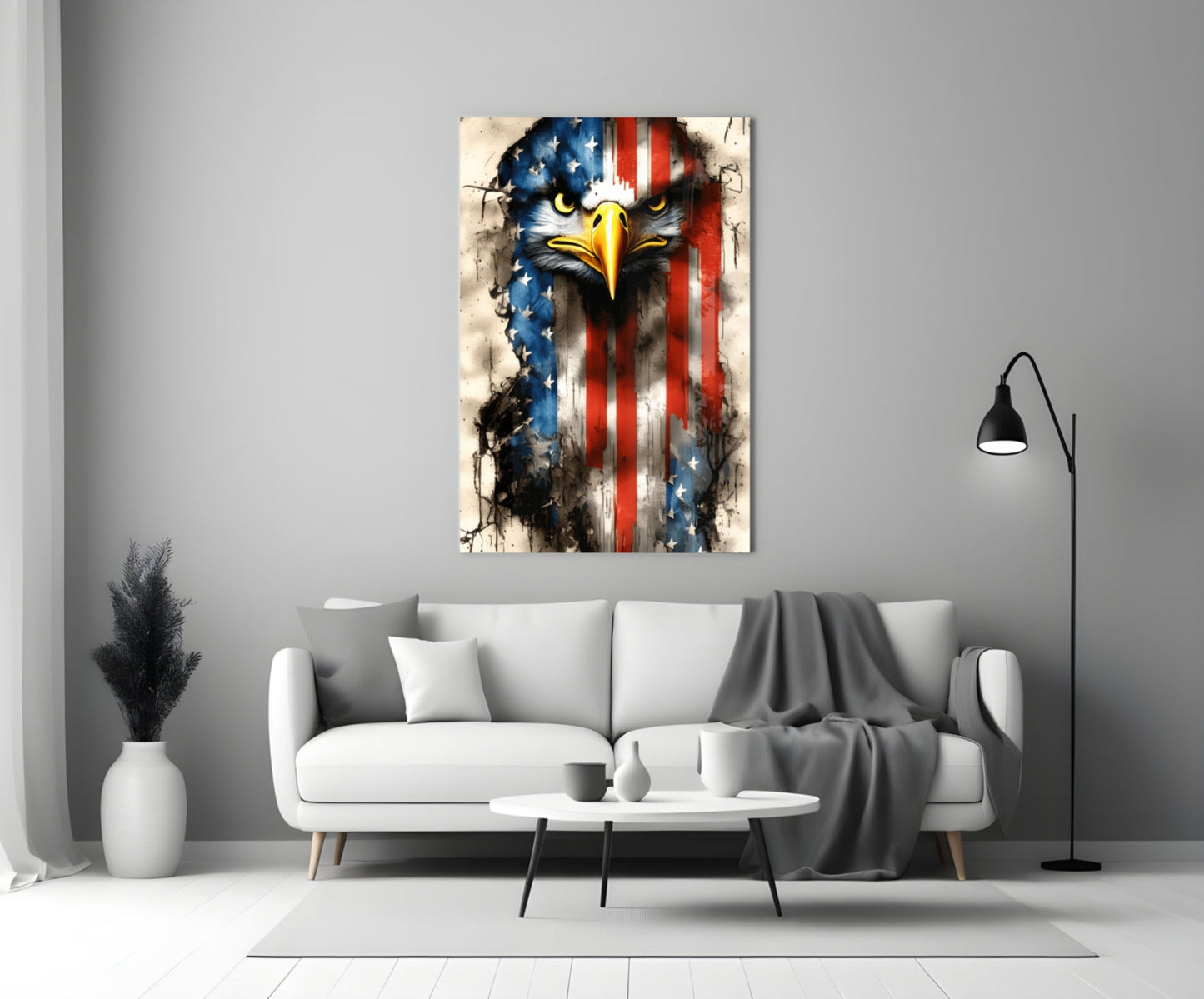 American Eagle Glass Wall Art