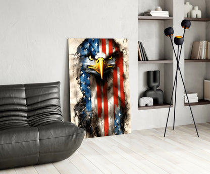 American Eagle Glass Wall Art