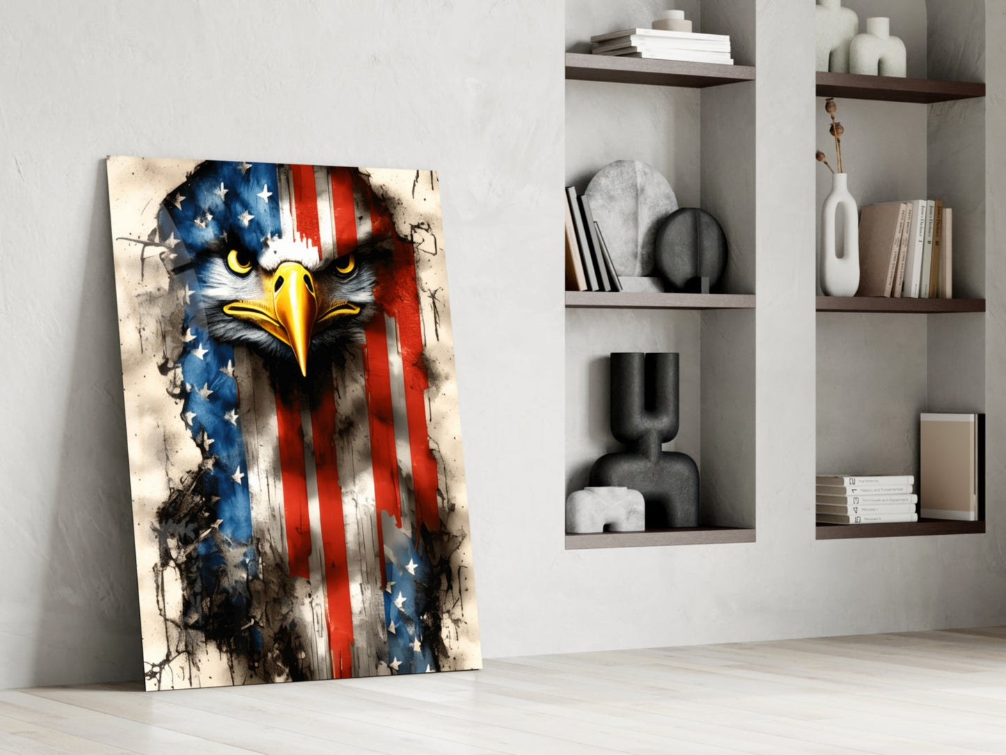American Eagle Glass Wall Art