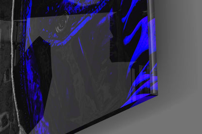 Cobalt Ape Glass Wall Art
