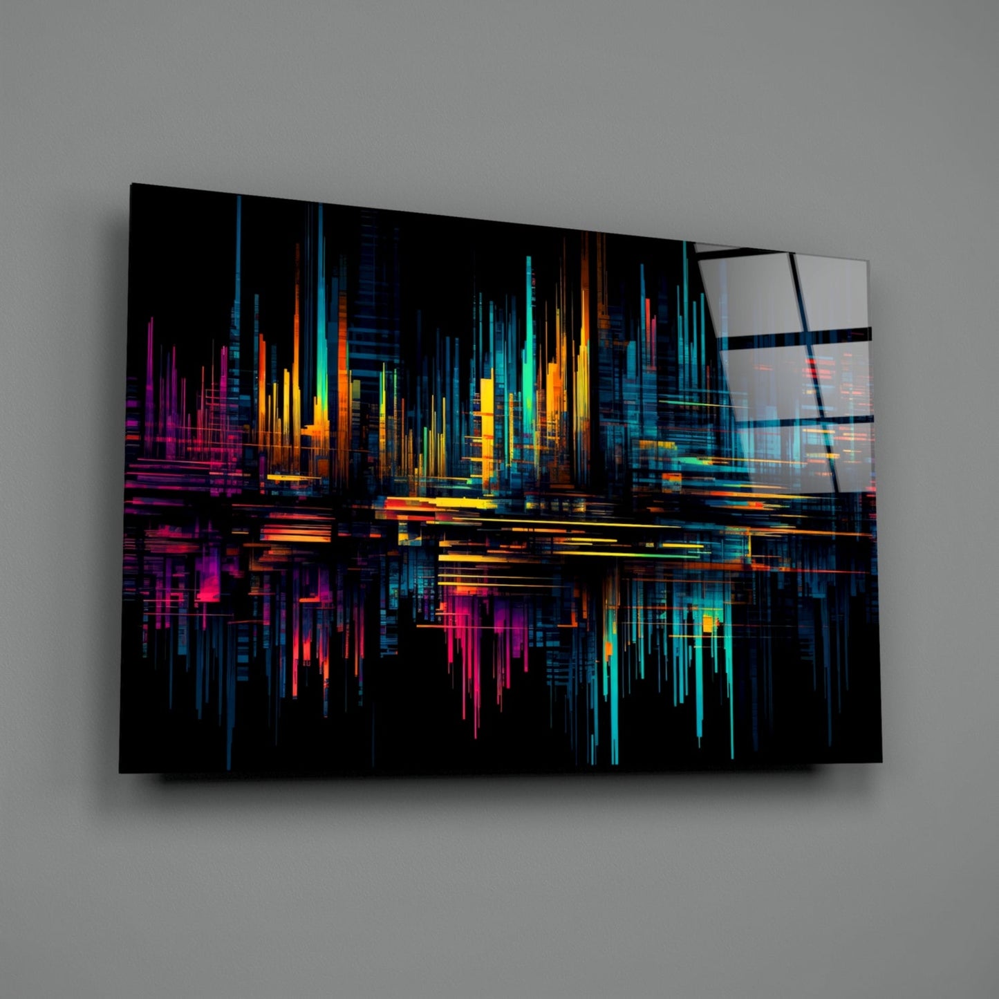 Color Stream Glass Wall Art