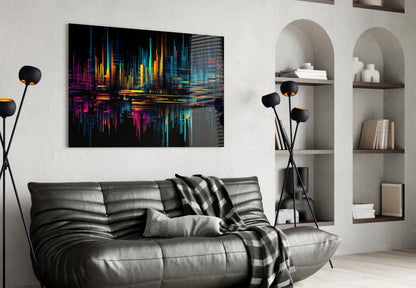 Color Stream Glass Wall Art