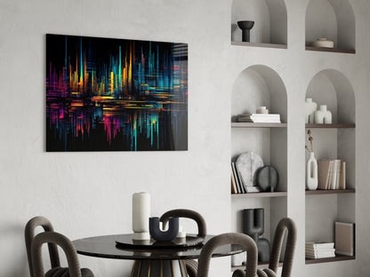 Color Stream Glass Wall Art