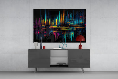 Color Stream Glass Wall Art