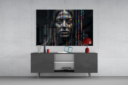Color Stream Glass Wall Art