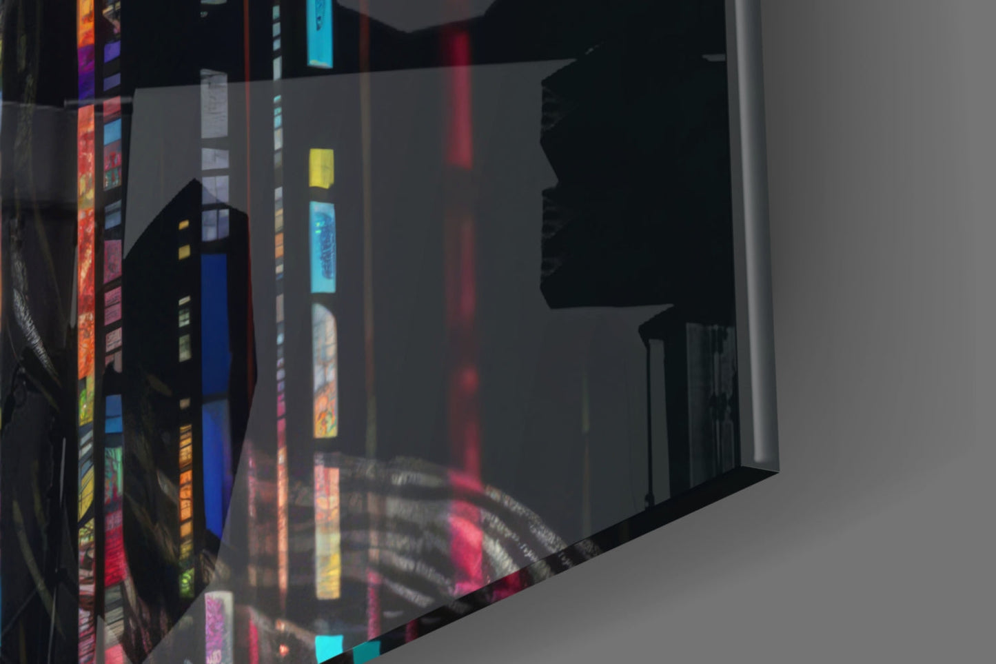 Color Stream Glass Wall Art