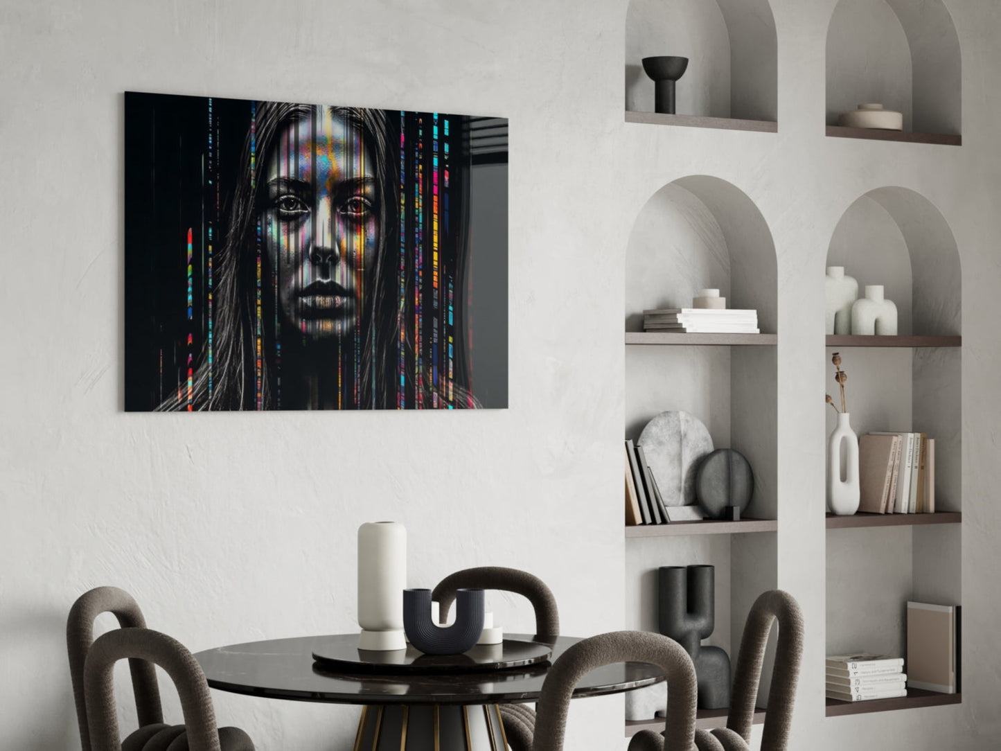 Color Stream Glass Wall Art