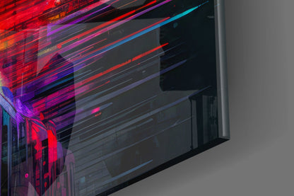 Shadow of Color Sticks Glass Wall Art