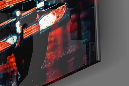 Vintage American Car Glass Wall Art