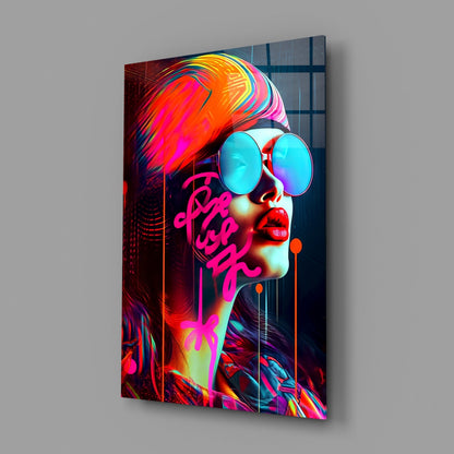 Lips and Looks Glass Wall Art