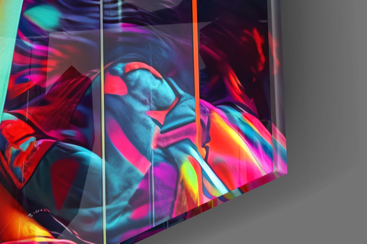 Lips and Looks Glass Wall Art