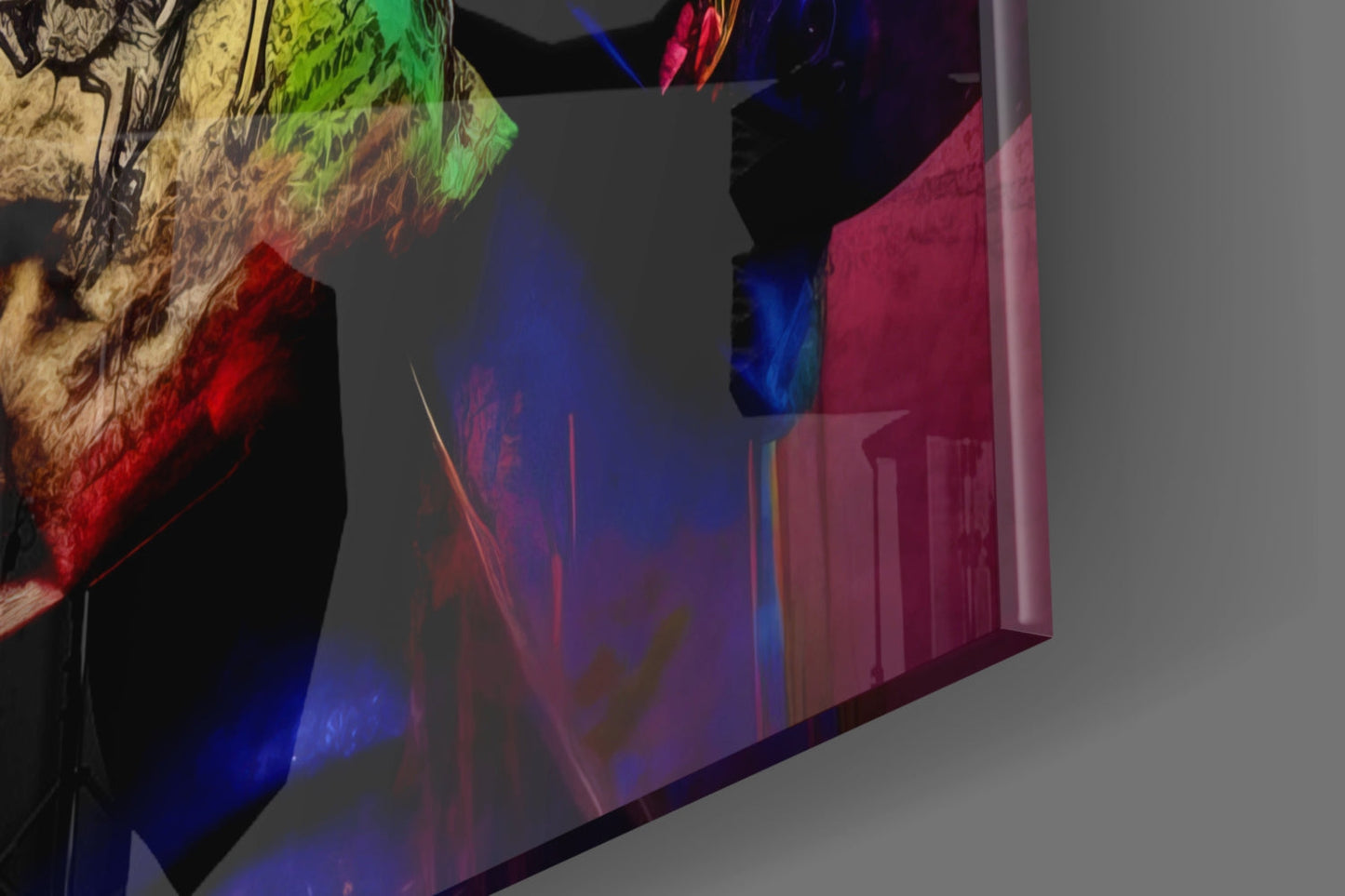 Monkey the Worker Glass Wall Art