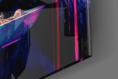 Hungry Monkey Glass Wall Art