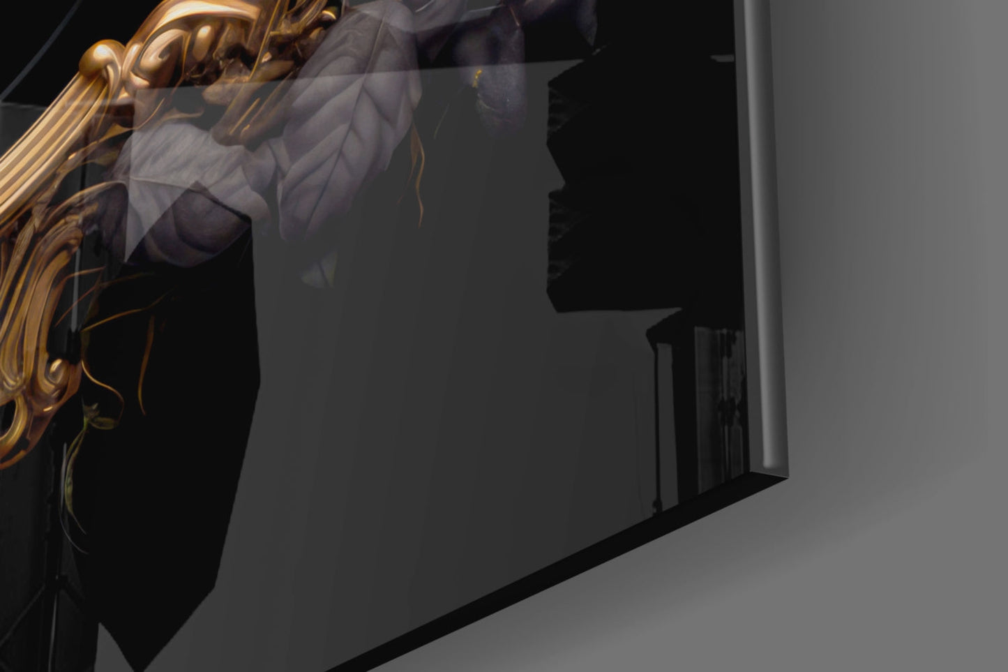 Skull Portrait Glass Wall Art