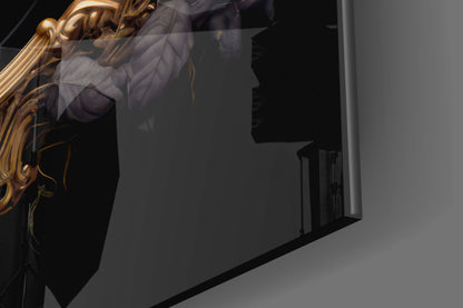 Skull Portrait Glass Wall Art