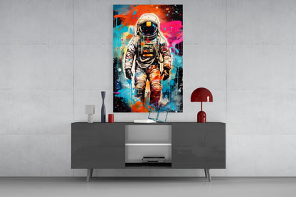 Astronaut Glass Wall Art
