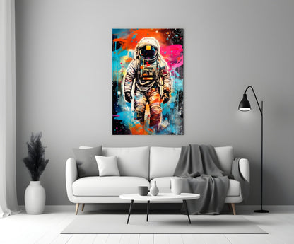 Astronaut Glass Wall Art