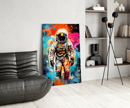 Astronaut Glass Wall Art