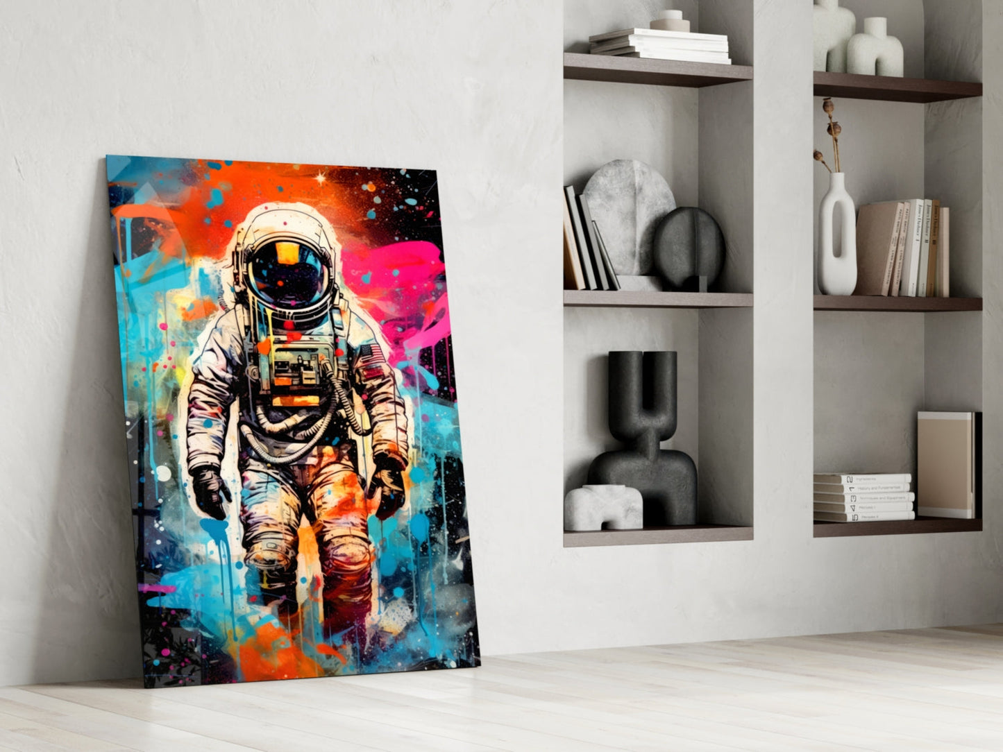 Astronaut Glass Wall Art