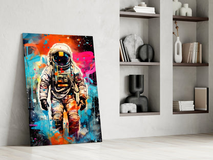Astronaut Glass Wall Art