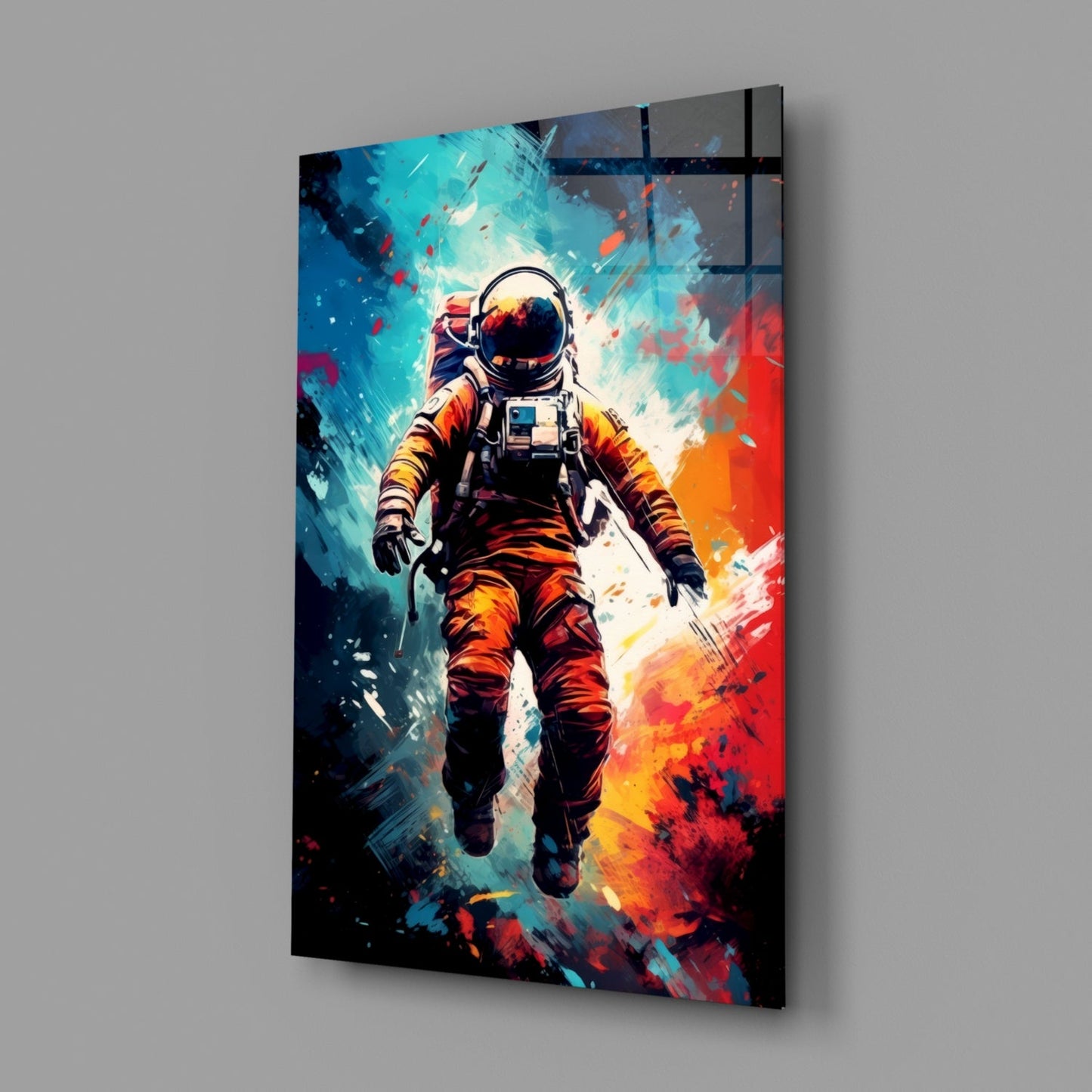 Astronaut Glass Wall Art