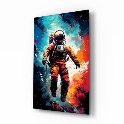 Astronaut Glass Wall Art
